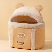 Sac de poitrine doublé en polaire pour chiens et chats, adapté aux petits chiens, sac de transport pour animaux de compagnie en plein air, sac à dos pour chien, sac à dos pour bichon frisé