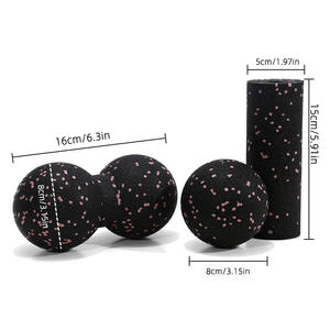 ชุดลูกกลิ้งโฟม EPP แบบมินิ <span class=keywords><strong>3</strong></span> in 1 ความหนาแน่นสูง สำหรับนวดเท้า คอ และหลัง บรรเทาอาการปวดเมื่อยกล้ามเนื้อ นวดคลายจุดกดทับ - Product Image 3