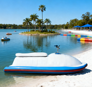Hoogwaardige elektrische opblaasbare jetski boot, zomerse opblaasbare waterspel voor waterverhuur en recreatie - Product Image 2
