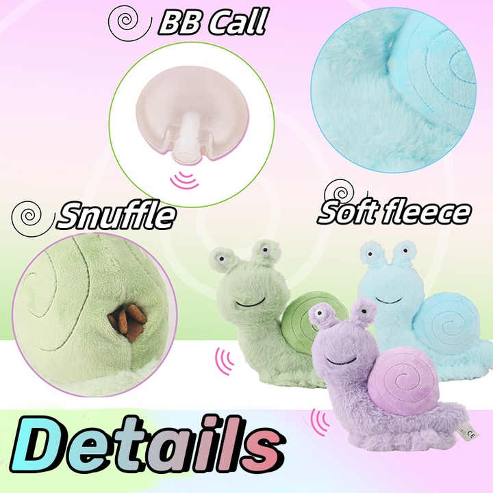 Interactive Plush Snuffle Dog Chew Toy Classic Luxury Cute Squeaky ...