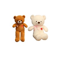Oursons en peluche personnalisés avec nœud, jouets en peluche pour la décoration de chambre d'enfant, de crèche ou de salle de jeux, cadeau idéal