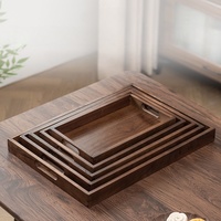 Offre Spéciale plateau rectangulaire en bambou personnalisé écologique hôtel Restaurant Barbecue plats et assiettes pour tasses à thé et fruits cuits au four