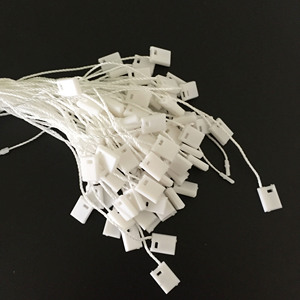 Phụ kiện may mặc 17.5cm 1000 cái/túi treo thẻ với chuỗi màu trắng phổ biến nhựa treo tag chuỗi cho hàng may mặc - Product Image 3