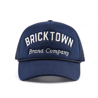 Gorra Trucker Personalizada de 5 Paneles con Perfil Medio - Estilo y Rendimiento, Ajustable, Unisex, para Playa, Hip Hop, Lona, Malla, 100% Poliéster
