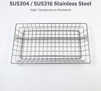 Panier en fil métallique en acier inoxydable pour stérilisation médicale, plateau en maille pour lavage et rangement d'instruments chirurgicaux pour autoclave