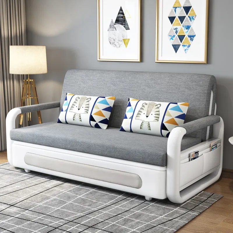 Современная мебель для гостиной диван-кровать современная ткань практичное хранение опционально складной функциональный диван