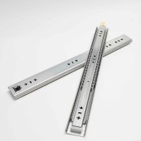 Glissières de tiroir robustes de 53 mm, capacité de charge de 100 kg, en acier inoxydable 304, avec roulements à billes télescopiques pour équipement industriel