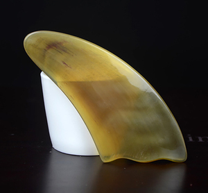 Papan Gua Sha klakson alami alat kecantikan penyembuhan pijat sehat tanduk kerbau hitam Guasha - Product Image 1