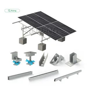 Năng lượng mặt trời PV Bảng điều chỉnh gắn chân đế Nhà cung cấp thép carbon bền mặt đất gắn kết năng lượng mặt trời hệ thống mặt đất năng lượng mặt trời hỗ trợ bảng điều khiển