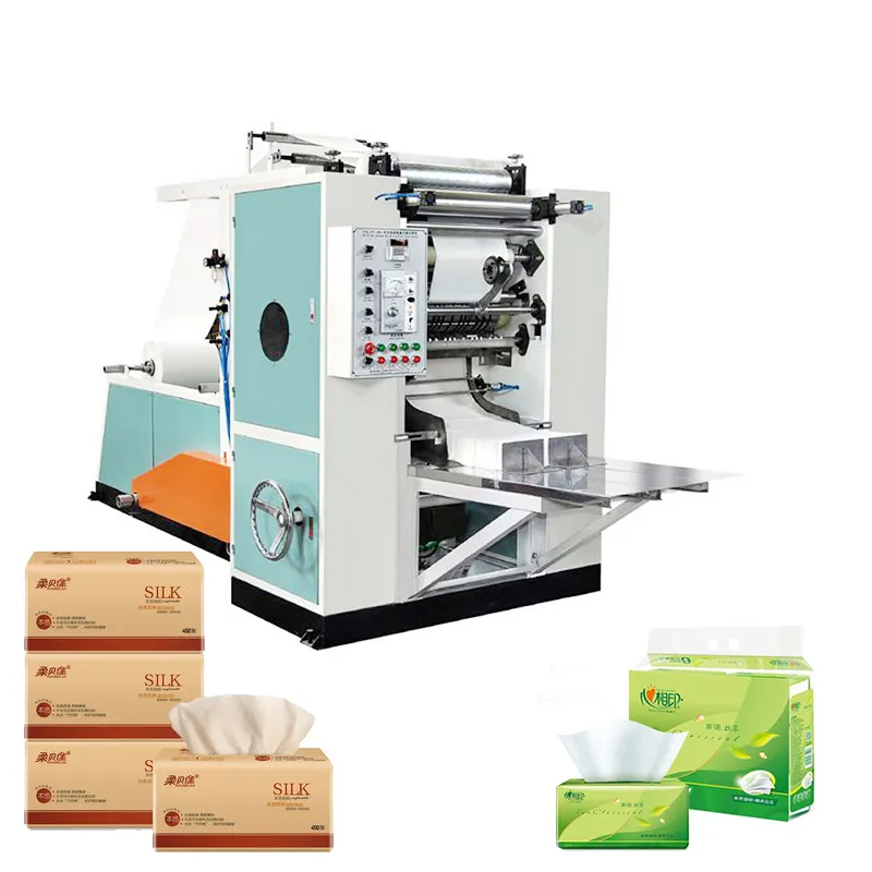 Home 2 lines Automatic napkin / facial tissue paper making machine
