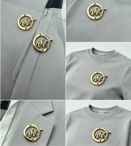 Venta Directa de Fábrica de Etiquetas Metálicas Personalizadas de Alta Calidad para Ropa y Bolsos con Logotipo - Product Image 2