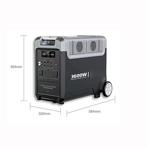 เครื่องกำเนิดไฟฟ้าพลังงานแสงอาทิตย์แบบพกพา แบตเตอรี่ลิเธียม Lifepo4 ความจุ 3840wh ชาร์จซ้ำได้ กำลังไฟ 3000w 3600w สำหรับใช้ในบ้านและตั้งแคมป์ - Product Image 1