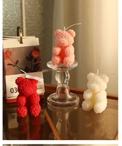 Candela Artigianale a Forma di Orsetto Rosa E140 in Cera di Soia di Alta Qualità 2026, Ecologica, con Motivo Artigianale, Regalo Promozionale all'Ingrosso Profumato - Product Image 2