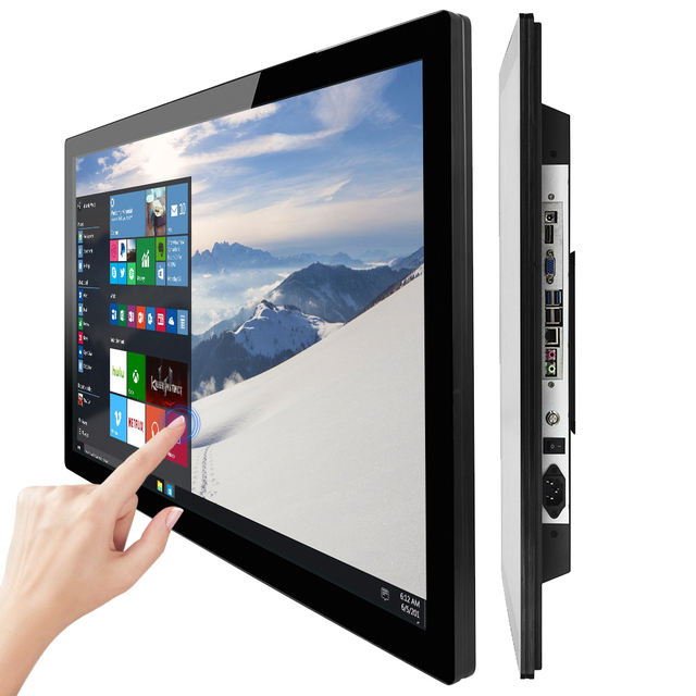 43 Inch Full HD Touch All in One PC 4K Capacitive Touch Panel PC Self-service Kiosk Industrial Panel PC for Restaurant Hospital