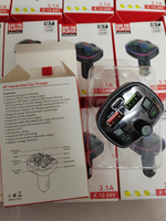 Auto BT 5.0 Ladegerät FM-Sender PD 18 W Typ-C doppel-USB-Umgebungslicht Zigarettanzünder MP3-Musikplayer