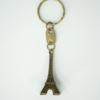 Tour Eiffel porte-clés rétro Souvenirs français mousqueton promotionnel parure élégante pour voitures et clés