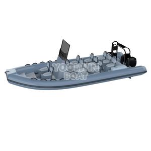 Bateau semi-rigide gonflable en alliage d'aluminium Rib760 durable avec tube Hypalon Orca, bateau pneumatique de yacht, tender rigide, bateau de pêche, bateau sportif hors-bord - Product Image 1