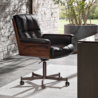 Fauteuil pivotant de designer italien, style nordique minimaliste, fauteuil de direction haut de gamme, réglable en hauteur, luxe léger, pour chambre et hôtel
