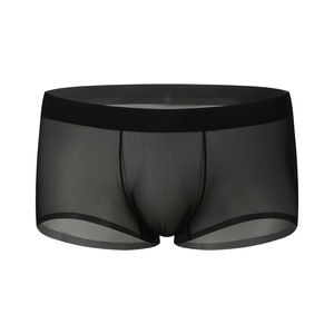Boxer da <span class=keywords><strong>Uomo</strong></span> Ultra Sottili 50g in Seta Ghiaccio <span class=keywords><strong>Trasparente</strong></span>, Slip Sexy Senza Cuciture a Vita Bassa per l'Estate - Product Image 5