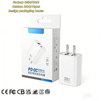 Chargeur portable Tommox 20W USB-C GaN, adaptateur de charge rapide PD Type-C pour iPhone 12/13/14/15/16/17, iPad, Galaxy S10