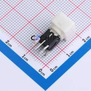 K6-6275D04 Push Button Switch Through hole Component (THT) Switch ( With Indicator Light: Emerald Green ) - Product Image 2