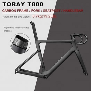 Vélo de Gravel T700 <span class=keywords><strong>R8000</strong></span> 22 vitesses, cadre entièrement en fibre de carbone, roues 700*24C, freins à disque mécaniques, pour adultes, course et sport - Product Image 2