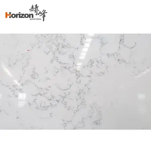 Lastre di quarzo artificiale horizon vene bianche Calacatta lastre di quarzo bianco pietra quarzo per controsoffitti