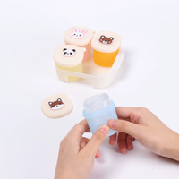 Lot de 4 ou 8 bacs de congélation en silicone pour aliments, boîtes de conservation pour aliments faits maison, purées de légumes et de fruits, lait maternel