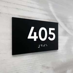 Letrero Daco ODM/OEM Texto personalizado ADA Acrílico + Letrero de puerta de metal. Cita personalizada Publicidad Letreros de puerta de oficina. Identificación habitación - Product Image 4