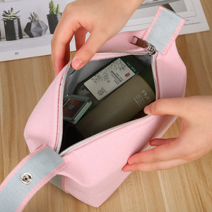 Cosmetic Case Canvas Fashion Printed Makeup Bag Portable Travel for Pouch Large Capacity Zipper Organizer Eco-Friendly - Product Image 3