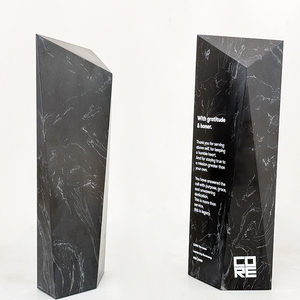 Trophée en <span class=keywords><strong>marbre</strong></span> noir gravé sur mesure, <span class=keywords><strong>plaque</strong></span> de trophée en <span class=keywords><strong>marbre</strong></span> noir MH-N578 - Product Image 5