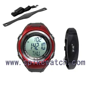 Heart rate monitor watch with pedometer with step counter