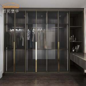 New Design Cupboard Wooden Wardrobe New Simple Plywood <b>Bedroom</b> Modern <b>Cabinet</b> Wardrobes - Product Image 3