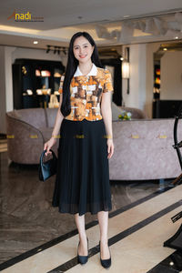 AVJ333 moderne femmes mode jupe haute couture par neige tissu coréen bonne forme rétention, pas de rides Offre Spéciale 2025 - Product Image 5