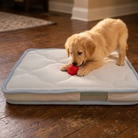 Modernes Minimalistisches Kühlendes Hundebett Hybrid Latex Memory Foam Silikon Waschbare Reisematratze Haustier-Schlafmatte