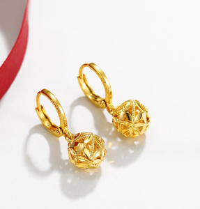 Vente en gros Dubai mode bijoux boucle d'oreille chinois or boucles d'oreilles de mariage pour les mariées - Product Image 1