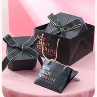 Boîtes cadeaux pliables pour demoiselles d'honneur, mariage, avec ruban, boîtes cadeaux pour baby shower, fête