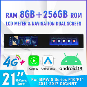 Navihua 21 ''tactile double écran interactif Bluetooth DSP Android Carplay 360 <span class=keywords><strong>GPS</strong></span> Navigation Radio pour BMW F10 F11 2011-2017 - Product Image 4