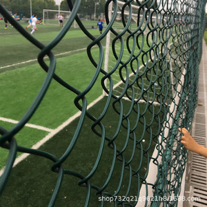 Shengtong Sport Field Fence Wire <b>Mesh</b> Isolation <b>Net</b> Low Carbon Steel Customizable Size Dark Green For Stadiums And Courts - Product Image 4