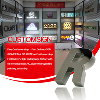 Letrero Comercial para Exteriores, Personalizado, Impermeable, con Logotipo para Tienda, Restaurante, Edificio, Letrero Comercial para Exteriores