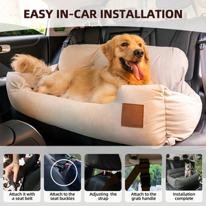 Haute qualité luxe siège de voiture pour animaux de compagnie chien siège de voiture Pet canapé sac voyage sécurité rehausseur lit lavable couverture animaux chien siège de voiture coussin - Product Image 2