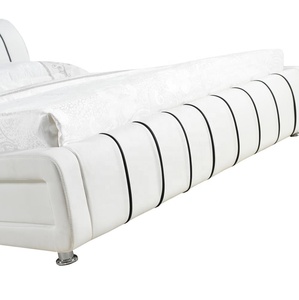 Cama de Lujo con Almacenamiento Inteligente, Diseño de Cama Individual con Estructura de Cuero Sintético Suave - Product Image 5