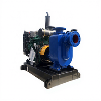 Pompe centrifuge à aspiration de surface de 8 pouces, moteur diesel de 45 kW, auto-amorçante, grand débit, pompe à eaux usées