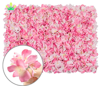 24x16 Inch 3D Silk Hortensia Rose Floral Panel Artificial Wall Flower Backdrop for Home Wedding; Premium Quality Floral Photo