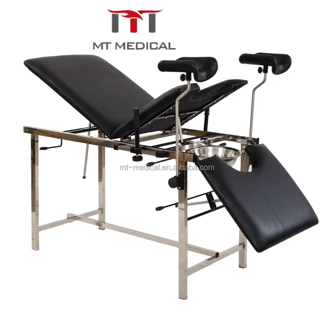 MT tıbbi paslanmaz çelik hastane muayene masası obstetrik/jinekolojik doğum masası fabrika fiyat