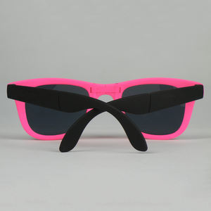 Gafas de Sol de espejo de diseñador al por mayor MARCO DE PC plegable protección UV400 certificado CE negro fluorescente verde amarillo púrpura - Product Image 4