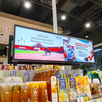 Layar LCD Indoor untuk Rak Toko, Model Bar Panjang 28,5 Inci 250 Nits dengan Pemutar USB, Layar Iklan LCD untuk Supermarket, Langsung dari Pabrik