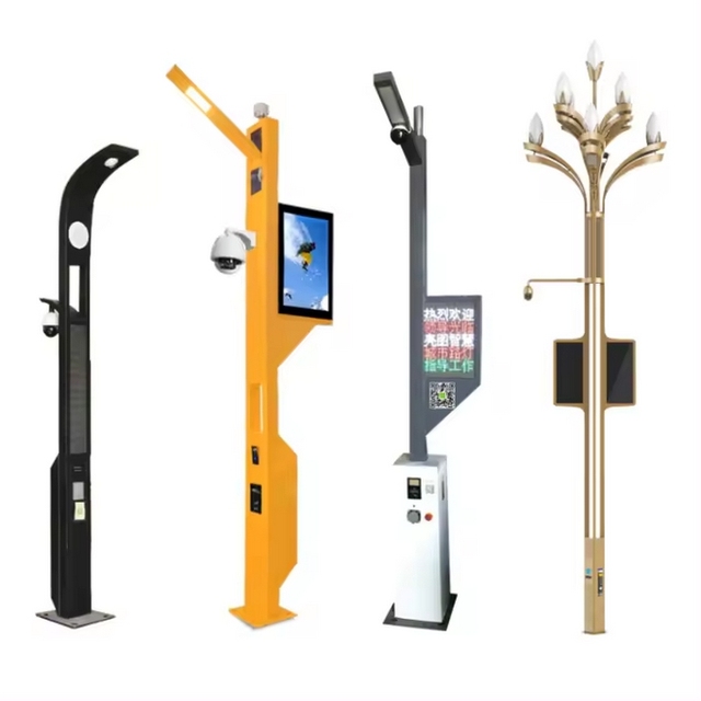 4G Remote Monitoring Advertising Led Display Light Lamp Pole Smart Street Light Smart Pole