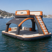 Grande plateforme flottante gonflable pour les activités nautiques commerciales, quai stable pour la plage et le lac