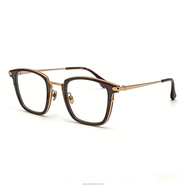 Vintage Gold Classic Metal Frame Optical Glasses Mirror Lenses Anti-Blue Light Prescription Eyeglasses Women Eye Protection